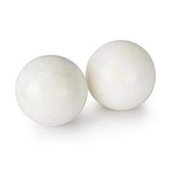 Kaiyitong Health Ball, Black Jade Ball, Middle-Aged and Elderly Fitness Ball, Massage Exercise Finger Training Grip Ball 50mm (Color : White, Size : 5.0cm)