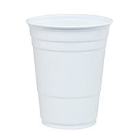Dart P16W 16 oz Coex Str Wall PS Party Cup White (Case of 1000)