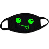 Zoylink Luminous Mouth Mask,Aniwon 5 Packs Antidust Face Mask Party Cosplay Mask Cotton Masks Glow in The Dark Mouth Mask Halloween Party Mask