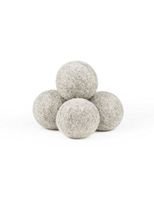Wool Dryer Balls, Natural Fabric Softener 4pk - Gray