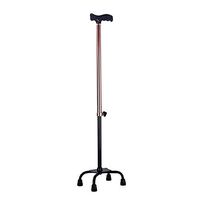 Walking Stick Aluminum Alloy Four-Corner Non-Slip Adjustable Cane Walker Male Retractable Height Mindcrutch Telescopic Seat Plate Thickness
