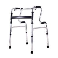 Luckya Walker Aluminum Alloy Lightweight Folding Auxiliary Rollator Four-Legged Walker Non-Slip Walking Stick with Hospital