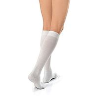 JOBST Activewear 20-30 mmHg Knee High Compression Socks, X-Large, Cool White
