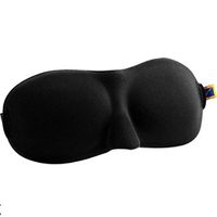 DEI QI Sleep Mask 3D Contoured Comfortable Ultra Soft Sleeping Eye Mask with Adjustable Strap Sleep Mask Blindfold Eye Shade Cover Breathe-Easy for Bedtime (Color : Black)