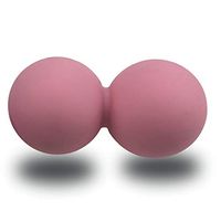 EliteShine Double Lacrosse Massage Ball for Myofascial Trigger Point Release & Deep Tissue Massagefor Physical Therapy, Muscle Relaxer, Acupoint Massage (Material: Silicon, Strawberry)