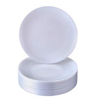 DISPOSABLE PLASTIC CAKE PLATES | Opulence Pearl | 20 pc - 7.5”