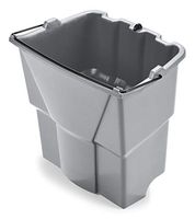 Rubbermaid Commercial Executive Series Dirty Water Bucket for 35QT WaveBrake 2.0 Mopping Bucket, Gray