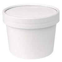 [50 Count] 12 oz Freezer Containers And Lids - With Non-vented Lids to Prevent Freezer Burn - Durable Heavy Duty Ice Cream Containers! Frozen Dessert Supplies
