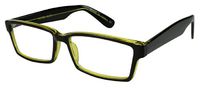 Edge I-Wear Unisex Rectangular Full Frame Plastic Reading Glasses 540502+1.00-2 (Green)