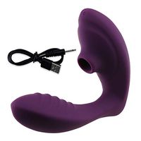 PTS 10 Modes Rechargeable Vibrantor Vajinl Stimlator B0dy Msager Six Toy for Women (Dark Purple)