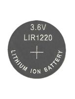 Hillflower 2 Piece LIR1220 1220 CR1220 LM1220 BR1220 Rechargeable Bulk 3.6V Lithium Battery