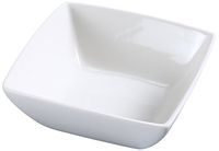Yanco FU-007 Fuji 7" Square Bowl, 36 oz Capacity, Porcelain, Bone White, Pack of 24