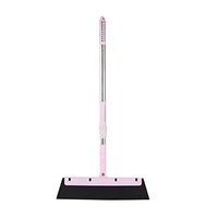 Wiper Sweep Toilet Broom, Light Pink Telescopic Rod with Large Head