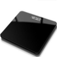 ZSPPPP Electronic Scale USB Charging Mini Electronic Scale Weighing Weighing Human Scales Household Electronic Scales Human Body Weight Scale (Color : Black)