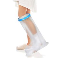 Adult Leg Cast Cover for Shower Bath, Waterproof Cast Plaster Bandage Protector for Leg Foot Ankle Wound Injury, Burns, Broken and Surgery Recover