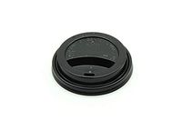 [1000 COUNT] Premium Black Disposable Thermo Lids for 12-16 Ounce Single and Double-Walled Hot Paper Cups, Keeps your Beverage Hot Insulated (Hot Paper Cup Lid, Recyclable)