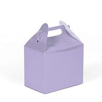 24CT (2 Dozen) Biodegradable Kraft/Craft Favor Treat Gable Boxes, Gift Boxes (Lavender, Small)