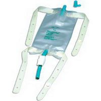 Dispoz-a-Bag Leg Bag with Rubber Cap Valve and Latex Straps, 19 oz. - 1 Each / Each