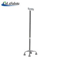 Canes, Crutches Walking Stick Medical Silver Adjustable Four-Legged Aluminum Non-Slip for The Elderly Disabled (Color : Silver)