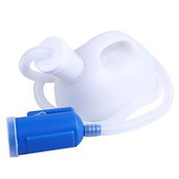 ZMM® Urinal, For Men Belt Tube Portable Chamber Pot Old Man Bed Urine Blue Thicken With Lid Urinal White Deodorant Urinal Pot Hospital Urine Collector Household Indoor Child Urinal Pipe Length 1.6 Met