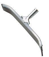Ettore 54524 Industrial Floor Squeegees with Scraper Edge, Galvanized Steel, Curved, 24" (Pack of 6)