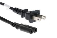 CablesAndKits Standard AC Power Cord, 10A/125V, 18 AWG, 1-15P to C7, (NEMA 1-15P to IEC-60320-C7) 15 ft