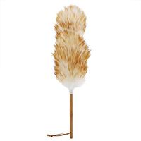 Static-free Anti Static Turkey Soft Wool Cleaning Duster Brush with Light Brown Handle Cleaning Tool for Home Furniture Car