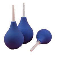 Enema Bull, FEELSO Anal Vaginal Silicone Douche for Man Men Enema Kits for Easy Cleaning Blue Biack