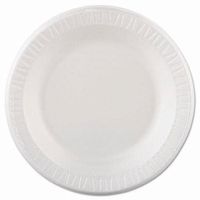 Dart 10PWQR 10.25 in White Laminated Foam Plate (Case of 500)