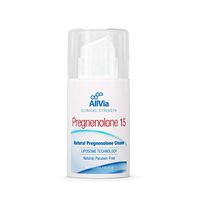 Allvia - Pregnenolone 15 Cream - Pregnenolone Cream, Liposome Technology, Clinical Strength, Paraben Free - 2 Ounces
