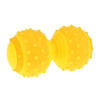 Particle Double Lacrosse Deep Tissue Trigger Point Massage Mobility Ball - Yellow