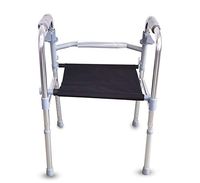 XIHAA Body Healt Elderly People Walker,Height Adjustable Folding Aluminum Alloy with Oxford Cushion,Walking Rehabilitation Equipment