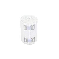 GT USA Organic Cotton Soft Woven White (3" Wide,Single) | Cotton Elastic Bandage Wrap | Latex Free | Metal Clip Fasteners | Hypoallergenic Compression Roll |for Sprains & Injuries