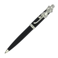 Panther Clip Brass Ballpoint Pen, Twist-Action, 5.75", Black, comes with a Box (21401BP)