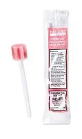 Count of 250 New Toothette Pink Paper Foam Tip Untreated Oral Swabstick 6 Inch