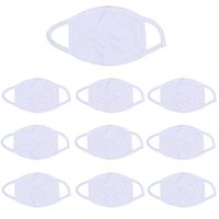 Deengun 10Pcs 3 Layer Cotton Mouth Ma-SKS Washable Reusable Dustproof Earloop Mouth-Muffle