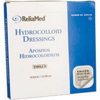 Reliamed 4 x 4 Hydrocolloid Wound Dressing, Thin, 10 per Box ZDHC44T