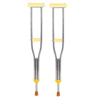 Lightweight Aluminum Alloy Underarm Crutches Can Be Adjusted to Height Anti-Slip for Elderly Crutches Walker 1 Pair (Size : 116~136cm)