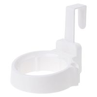 XISAOK Plastic Hair Dryer Rack Shelf Bathroom Storage Holder Free Punch Door Hook Mount