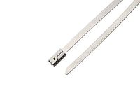 South Main Hardware 888106 100-Pack 8 inch, 200-lb Test Stainless Steel Cable Ties, 8-Inch, 100 Pieces