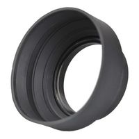 JJC Silicone 3 in 1 Lens Hood Black 55mm [JU1059]