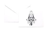 Wolf Head Stationery Note Card Set