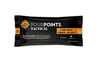 Fourpoints Tactical Bars, Camp Hale Choco-Peanut, High Protein, Gluten Free, Meal Replacement, 300 Calories, (2.65oz bars, Box of 12), NO Added Sugars