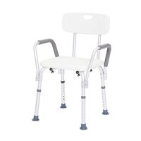 Shower Seat Bathing Benches Chairs Shower Stool Shower Chairs Aluminum Alloy Old Shower Chair Anti-Skid Adjustable Pregnant Women Bath Chair (Color : White, Size : 465770cm)