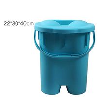 Deep Massage Foot Bath,Plastic Foot Bucket,Large Thicker Barrel Household 20l Foot Basin Soak Detox Masssaging Rollers Foot tub-Blue