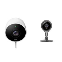 Nest 2 Outdoor and 1 Indoor Camera Bundle, Works with Alexa