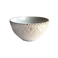 AXZHYX Bowl Ceramic Bowl Family Restaurant Noodles Rice Tray Practical Dessert Fruit Salad Plate White Tableware 14.4x8.2cm Hotel Tableware Home Noodles Boiled Fish Soup Bowl