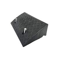High Density Steps Ramp Mat, Locomotive Truck Triangle Cushion Supermarket The Mall Factory Highway Service Ramp (Size: 50 27 13cm) (Color : Black)
