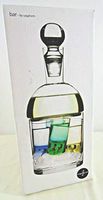 Schnapps Carafe and Ice Container With 4 Schnapps glasses bar by Sagaform