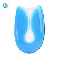 Funarrow 1 Pair U-Shaped Gel Heel Cups Shoe Insole Comfortable Soft Heel Protector Pain Non-Slip Design Soft Silicone Material, for Plantar Fasciitis, Sore Heel Pain, Bone Spur